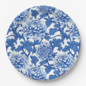Chinoiserie Blauer Himmel Pappteller (Vorderseite)