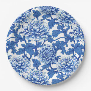 Chinoiserie Blauer Himmel Pappteller