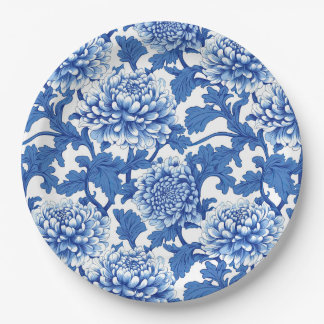 Chinoiserie Blauer Himmel Pappteller