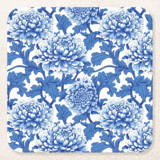 Chinoiserie Blauer Himmel Rechteckiger Pappuntersetzer