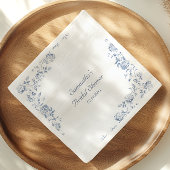 Chinoiserie Blaues Brautparty Serviette