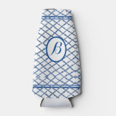 Chinoiserie Blue Bamboo Ginger Jar Can Bottle Coo Flaschenkühler (Vorderseite)