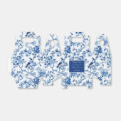 Chinoiserie Blue Birds and Blume Baby Shower Geschenkschachtel (Ungefaltet)