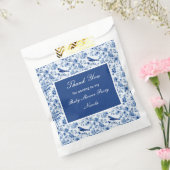 Chinoiserie Blue Birds and Blume Baby Shower Geschenktütchen (Versiegelt)