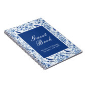 Chinoiserie Blue Birds and Flowers Birthday Notizblock (Rechte Seite)