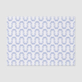 Chinoiserie Blue Coquette Bows Seidenpapier (Vorderseite)
