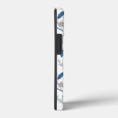 Chinoiserie Blue Echinacea Pattern Case-Mate iPhone Hülle (Rückseite / Rechts)