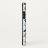 Chinoiserie Blue Echinacea Pattern Case-Mate iPhone Hülle (Hinten/Rechts)