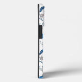Chinoiserie Blue Echinacea Pattern Case-Mate iPhone Hülle (Rückseite / Rechts)