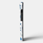 Chinoiserie Blue Echinacea Pattern Case-Mate iPhone Hülle (Rückseite / Links)