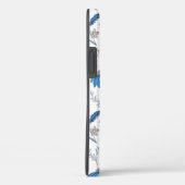 Chinoiserie Blue Echinacea Pattern Case-Mate iPhone Hülle (Rückseite / Rechts)