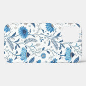 Chinoiserie Blue Echinacea Pattern Case-Mate iPhone Hülle (Rückseite (Horizontal))