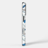 Chinoiserie Blue Echinacea Pattern Case-Mate iPhone Hülle (Rückseite / Rechts)