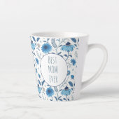 Chinoiserie Blue Echinacea Pattern Milchtasse (Rechts)