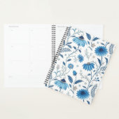 Chinoiserie Blue Echinacea Pattern Planer (Anzeige)
