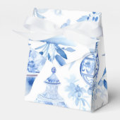 Chinoiserie Blue Favor Box Geschenkschachtel (Vorderseite)