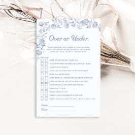 Chinoiserie Blue Floral Over oder Under Bridal Gam