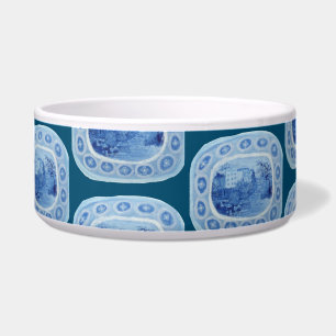 Chinoiserie Blue Ginger Jar Jars Dog Dish Napf