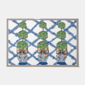 Chinoiserie Blue Ginger Jars Doormat Begrüßungsmat Fußmatte (Vorderseite)