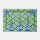 Chinoiserie Blue Ginger Jars Doormat Begrüßungsmat Fußmatte (Vorderseite)