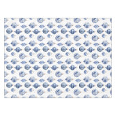 Chinoiserie Blue Ornaments Weihnachten Tischdecke (Vorderseite (Horizontal))