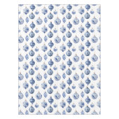 Chinoiserie Blue Ornaments Weihnachten Tischdecke (Vorderseite)