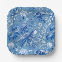 Chinoiserie Blue Paper Teller