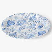 Chinoiserie Blue Paper Teller (Schrägansicht)