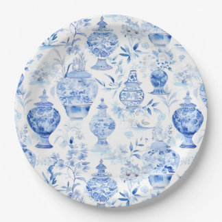 Chinoiserie Blue Paper Teller