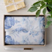 Chinoiserie Blue Tissue Paper Seidenpapier (Geschenk)