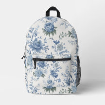 Chinoiserie Blue Toile Rucksack