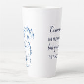 Chinoiserie Blue White Lotus Inspirierend Angebot Milchtasse (Vorderseite)