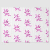 Chinoiserie Blue Willow Pink Asain lovebirds Seidenpapier (Vorderseite)