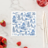Chinoiserie Blue Willow Serviette (Beispiel)