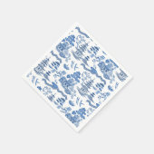 Chinoiserie Blue Willow Serviette (Ecke)
