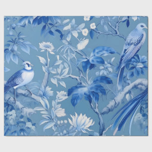 Chinoiserie Blue Wrapping Paper Geschenkpapier