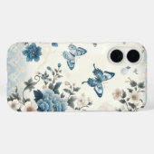 Chinoiserie Blume und Schmetterlinge Case-Mate iPhone Hülle (Rückseite (Horizontal))