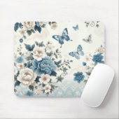 Chinoiserie Blume und Schmetterlinge Mousepad (Mit Mouse)
