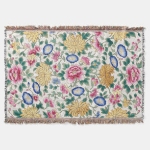 Chinoiserie-Blumen-Chintz Decke