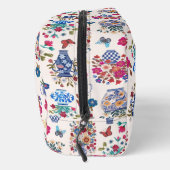 Chinoiserie-Blumen-Monogramm-Kosmetik-Make-up  Waschbeutel (Rechts)
