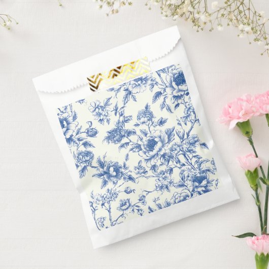 Chinoiserie-Blumenblaue Geschenktüten Geschenktütchen (Versiegelt)
