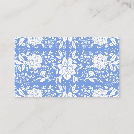 Chinoiserie Blumenkohl Brautparty Anfrage Begleitkarte (Rückseite)