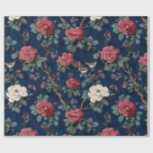 Chinoiserie-Blumenmuster Geschenkpapier (Flach)
