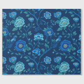 Chinoiserie-Blumenmuster Geschenkpapier (Flach)