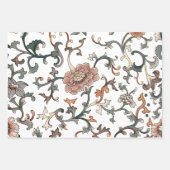 Chinoiserie Blumenmuster nahtlos Geschenkpapier Set (Vorderseite)