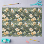Chinoiserie Blumenmuster Papier (Basteln)