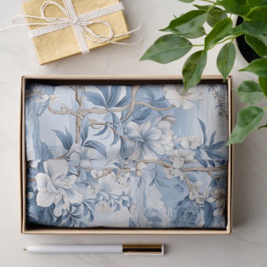 Chinoiserie Blumenmuster Papier (Geschenk)