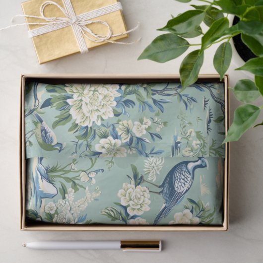Chinoiserie Blumenmuster Papier (Geschenk)