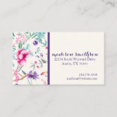 Chinoiserie-Blumenmuster Visitenkarte (Vorderseite)
