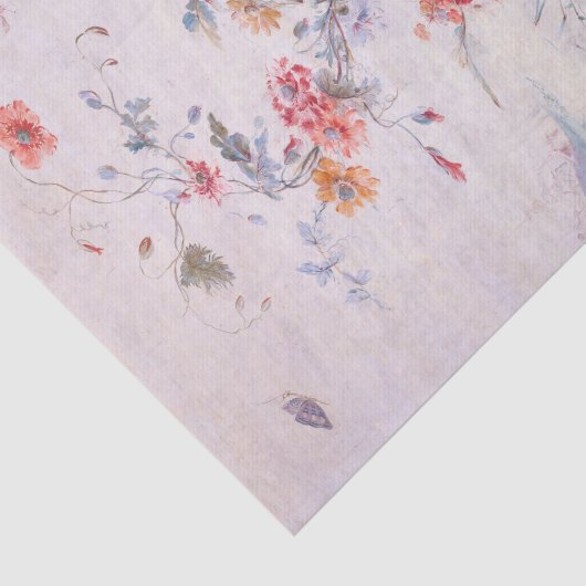 Chinoiserie Blumenpapier Seidenpapier (Ausschnitt)